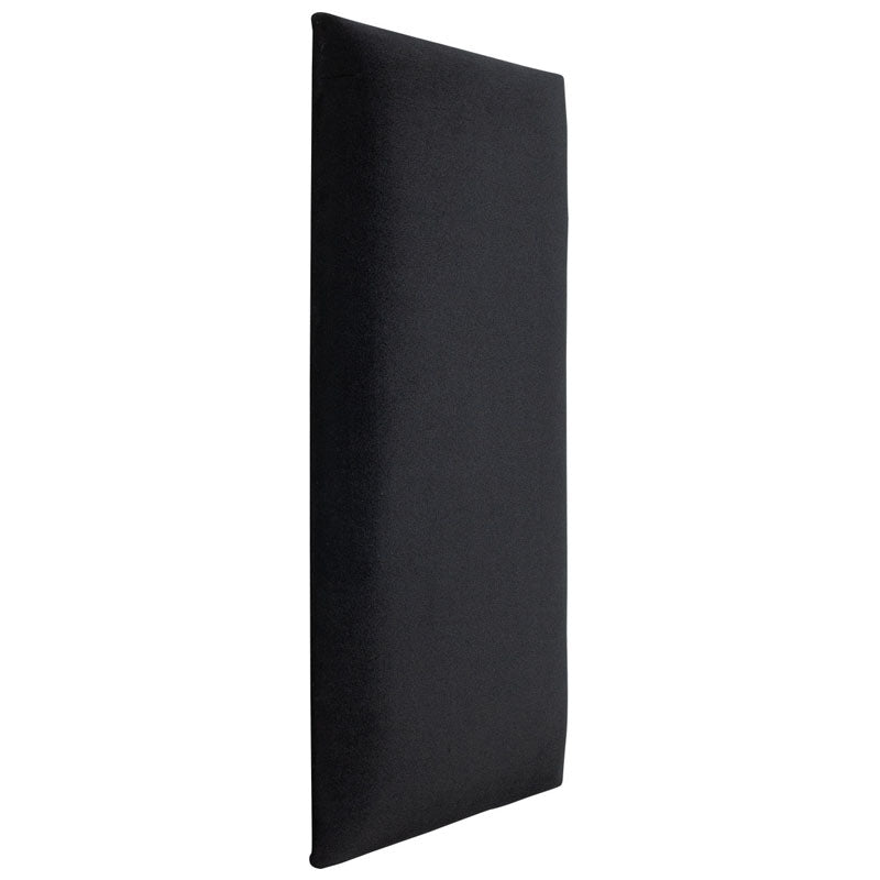 Wide Rectangular upholstered panel - Black Velvet Matt - VOX Furniture UAE
