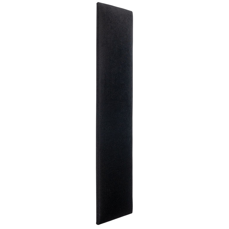 Tall Rectangular upholstered panel - Black Velvet Matt - VOX Furniture UAE