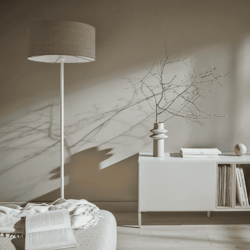 Hitte floor lamp 35cm - Dark beige