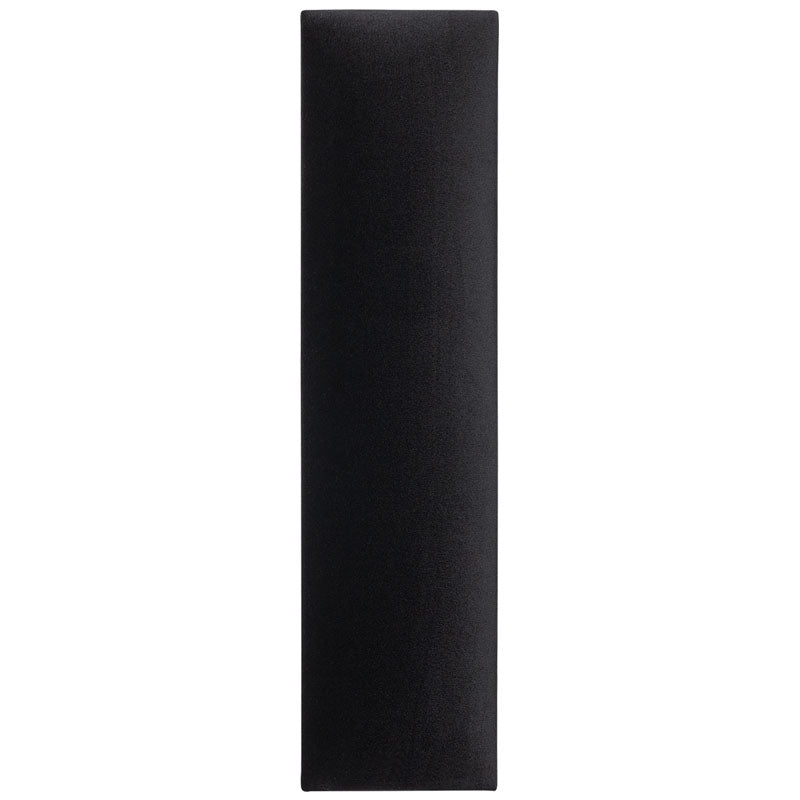 Tall Rectangular upholstered panel - Black Velvet Matt - VOX Furniture UAE