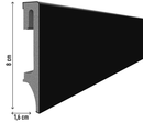 ESPUMO Skirting Board 206 - Black - VOX Furniture UAE