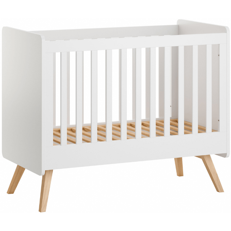 Сot bed 120x60 cm Wide - White Color Vintage Baby VOX