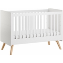 Сot bed 140x70 cm vintage white/oak