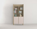 Wide Bookcase Oak & Sand Beige - Muve Young VOX