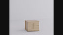 Bedside table with two drawers