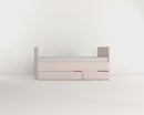 Expandable Kids' & Teens' Bed Sand Beige & Oak Color- Muve Young VOX
