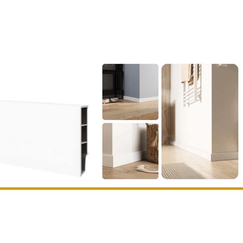 SEMPLA Skirting Board  65 WHITE - 705