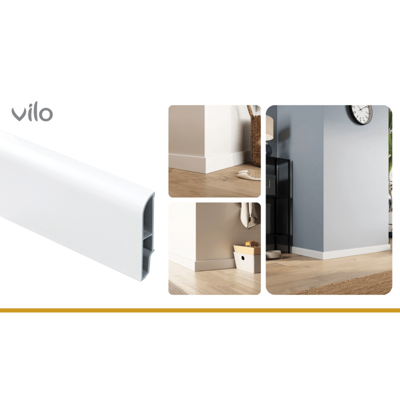 SEMPLA Skirting Board  65 WHITE - 707