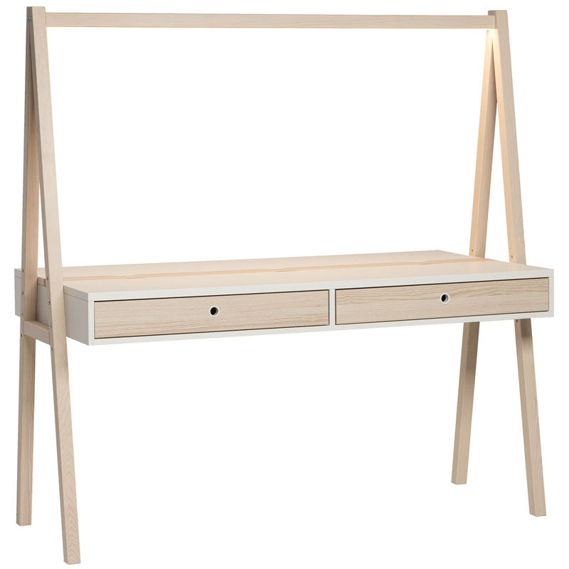 Double Sided Study Desk 150 cm Wide With Light - Acaia Color