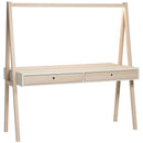 Double sided desk with light