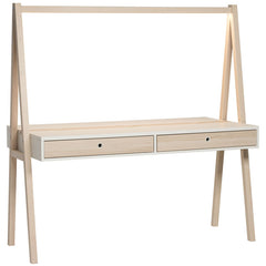 Double Sided Study Desk 150 cm Wide With Light - Acaia Color