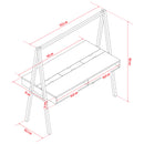 Double sided desk with light