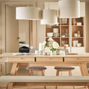 Long bench for dining table 170cm - sand beige