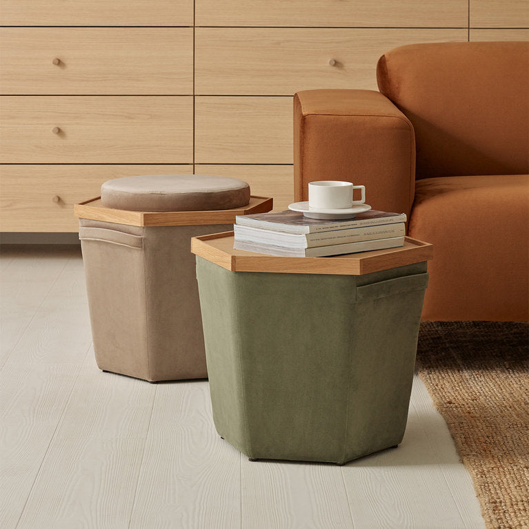 Doppio pouf - green