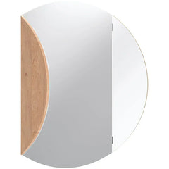 Trifold Round Vanity Mirror - 80cm Wide