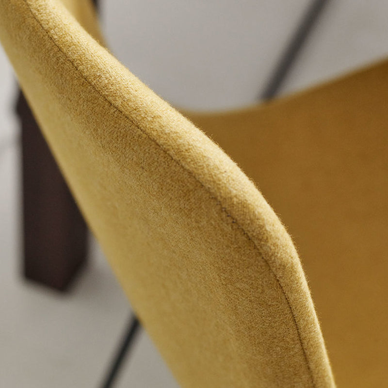Yellow fabric hotsell dining chairs