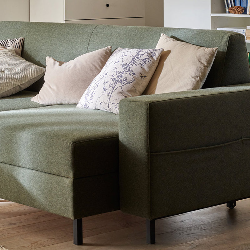 Slide Sofa III - Bottle Green Color SPELLO-11 - VOX Furniture UAE