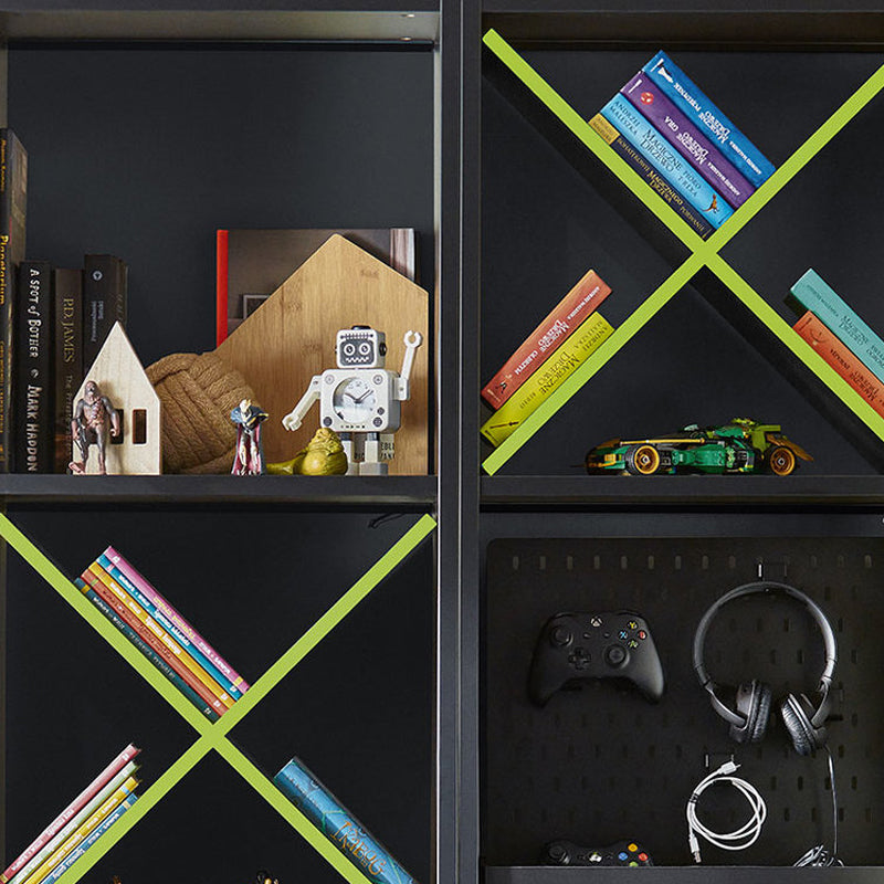 Shelf - black & neon yellow colors - VOX Furniture UAE