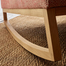 Stan Armchair with oak legs - red color Grace 55 - VOX Furniture UAE