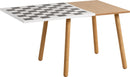 Oak table with 2 stools - VOX Furniture UAE