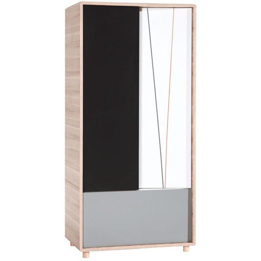 2 Door wardrobe with a drawer - Voxfurniture.ae
