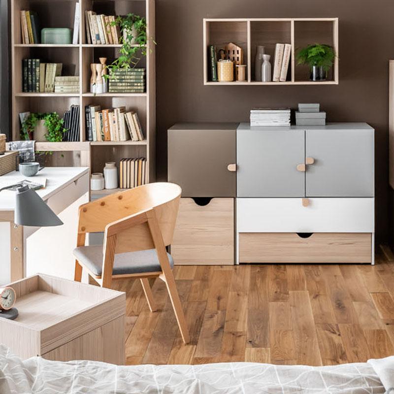 Tall cabinet - Taupe - Voxfurniture.ae