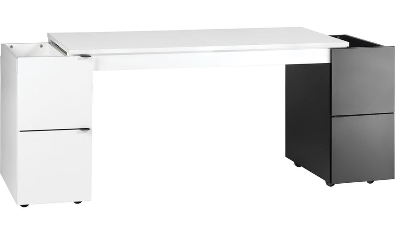 Innovative transformer desk - white top - VOX Furniture UAE
