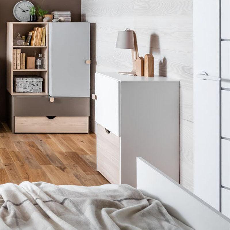 Tall cabinet - White - VOX Furniture UAE
