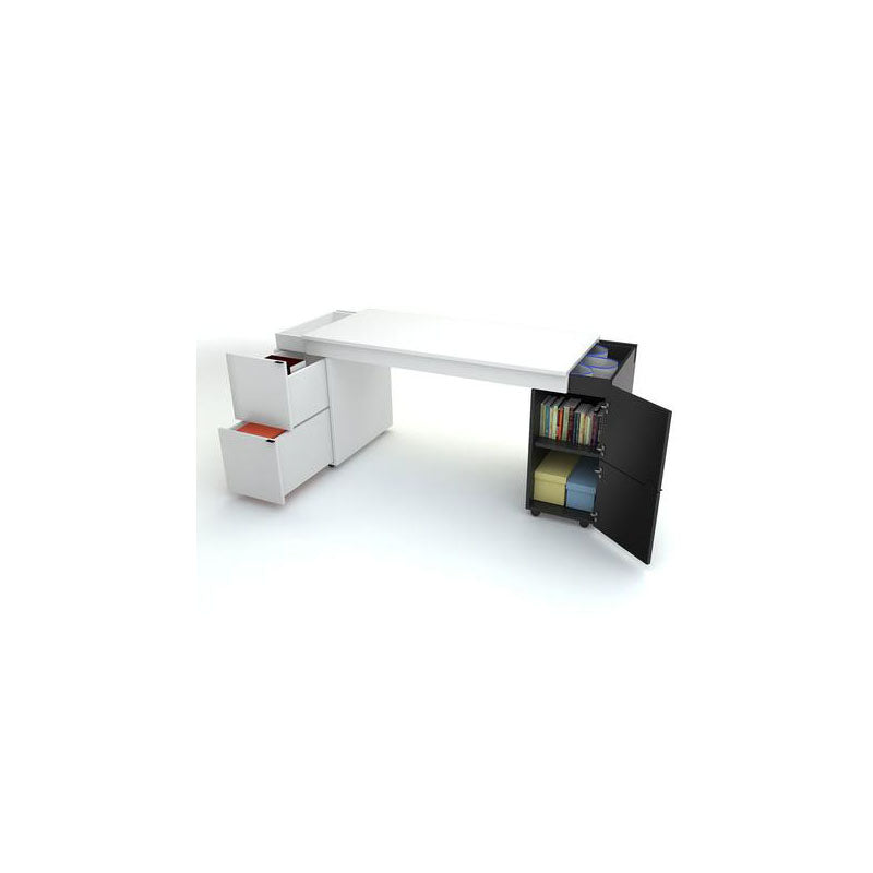 Innovative transformer desk - white top - VOX Furniture UAE