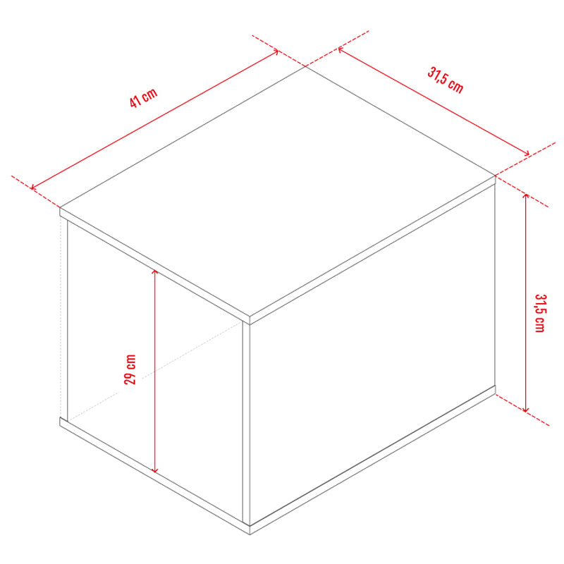 Large box - black - VOX Furniture UAE
