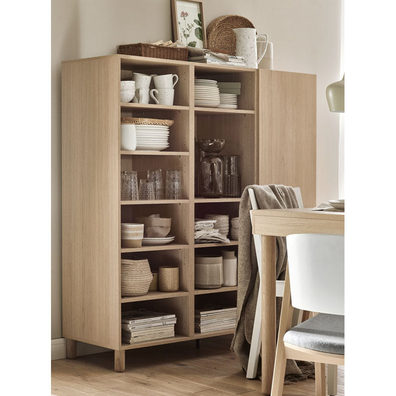 Tall Cabinet - Oak - VOX Furniture UAE