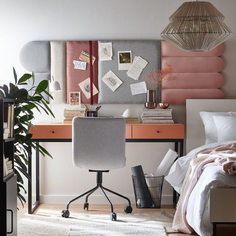 Ready set of upholstered panels - Large grey-pink Soform- 195x60 - VOX Furniture UAE