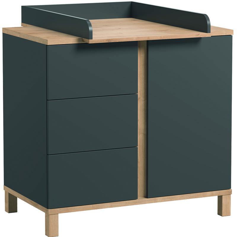 Dresser with changer- graphite - Voxfurniture.ae