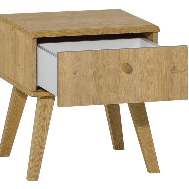 Bedside table-Oak - Voxfurniture.ae