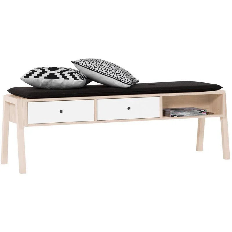 Bench With 3 Drawers For Dining Table