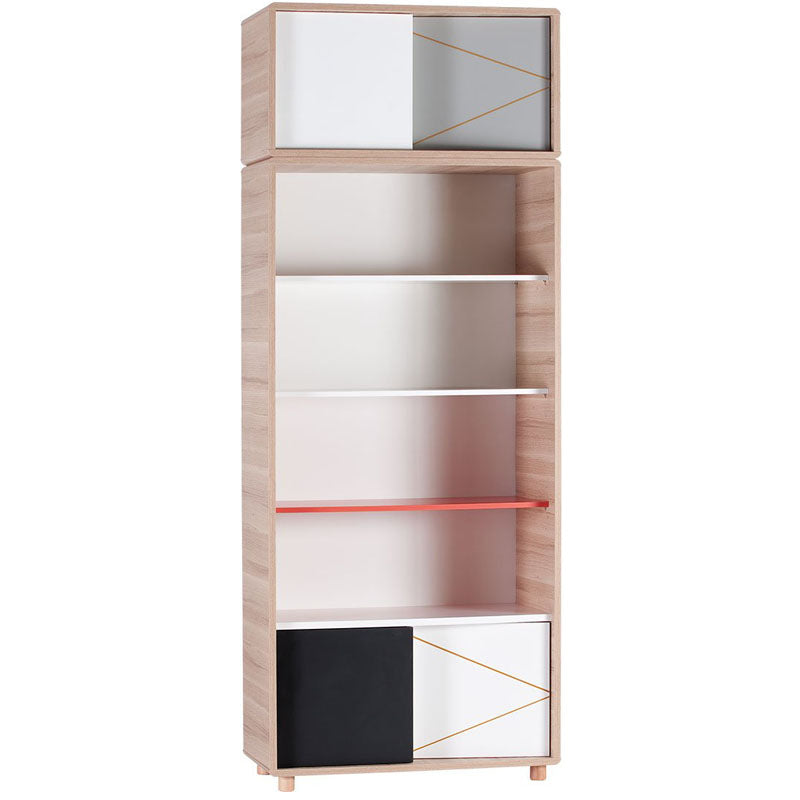 Top Extra storage-Wide Bookcase - VOX Furniture UAE
