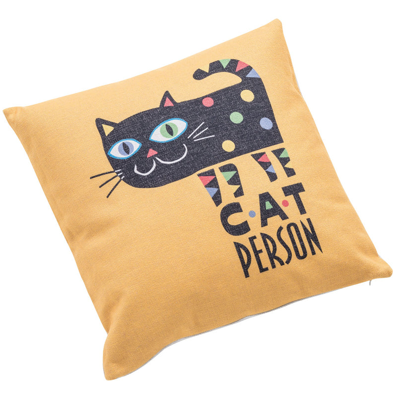 Cat person Pillow 45x45 - VOX Furniture UAE