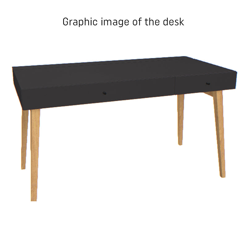 Desk - Black - VOX Furniture UAE