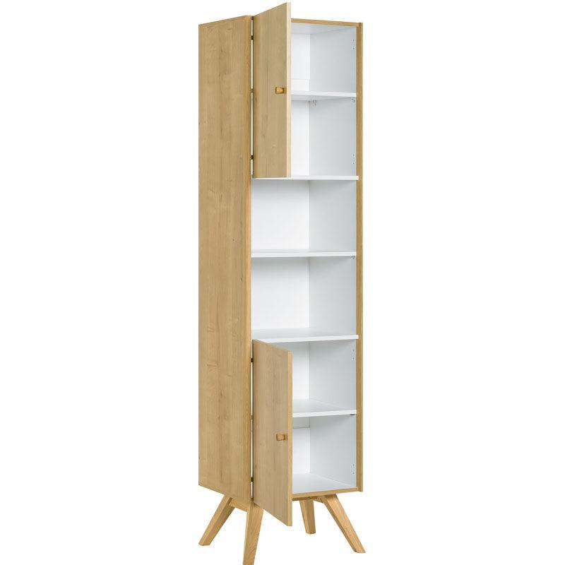 Display cabinet oak/ white - VOX Furniture UAE