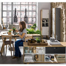 Display cabinet oak/ white - VOX Furniture UAE