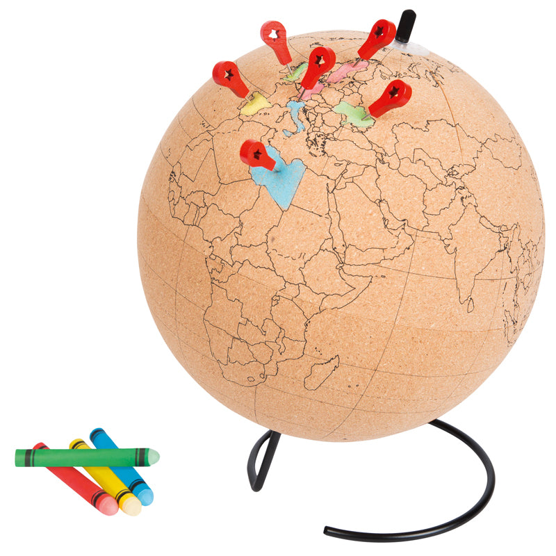 Cork Coloring Globe - VOX Furniture UAE