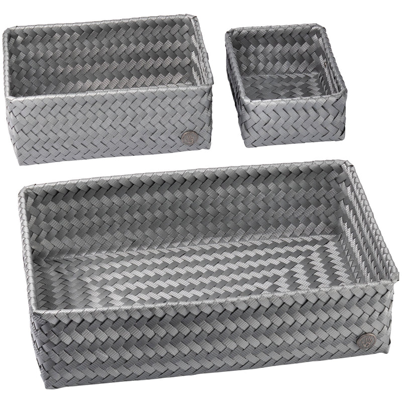 Lars storage Gray- set of 3 pcs - VOX Furniture UAE