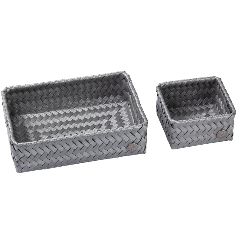 Lars storage Grey- set of 2 pcs - VOX Furniture UAE