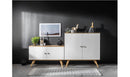 2-Door cabinet -White - Voxfurniture.ae