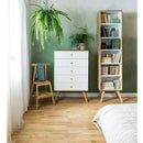 Narrow open bookcase - Nature Collection - VOX Furniture UAE