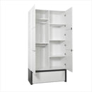 2 Door wardrobe with drawer - Voxfurniture.ae