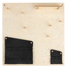 Pegboard Set 3 with denim pockets - 60x60