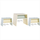 Tuli table with 2 stools - yellow/green