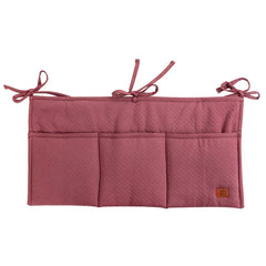 Pure Baby Cot Organizer - Brick red color
