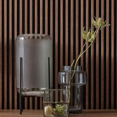 Small Line Mocca Color Fluted Wall Panels For Interiors 3.05 meters